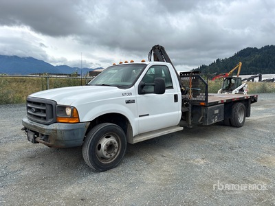1999 Hiab 035 5060 lb Knuckle Boom on 2000 Ford F-450 4x2 Camion à Fèche