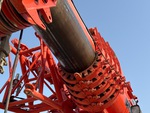 Crane Superstructure with Wear Pads