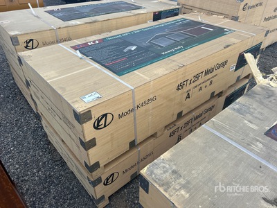 2026 KJ K4525G Double Garage Metal Cobertizo (Unused)