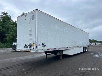 2015 Utility 4000D-X 53 ft x 102 in T/A Van Trailer