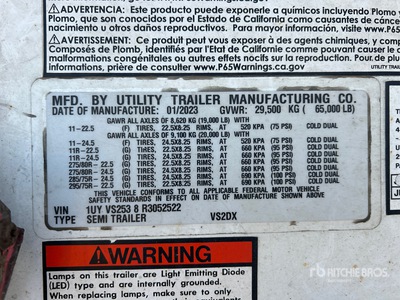 2024 Utility 4000D-X 53 ft x 102 in T/A Van Trailer