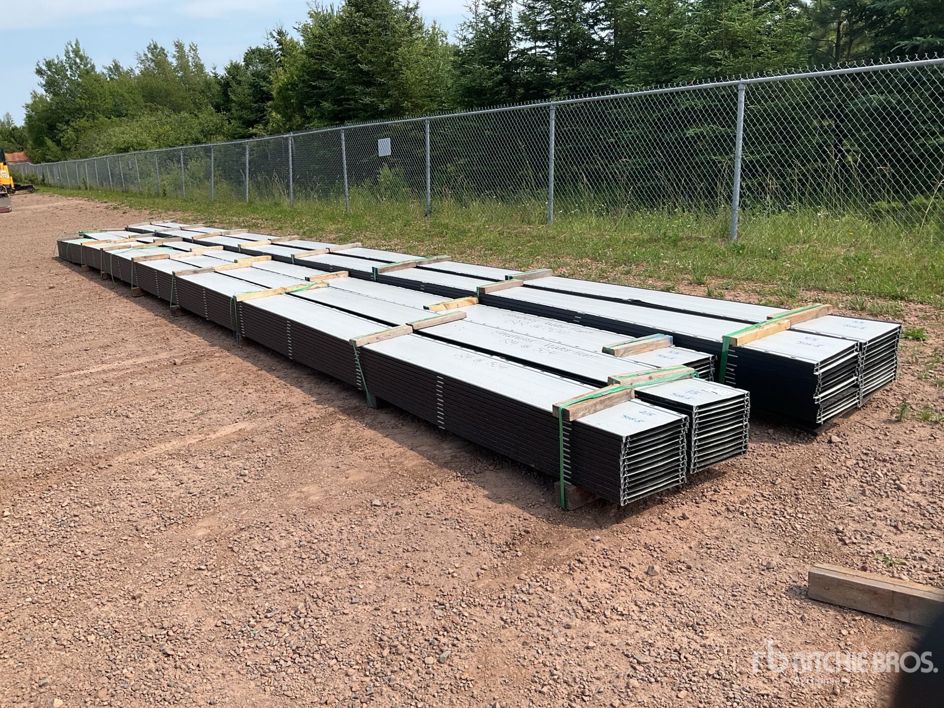 Quantity of (122) 1 ft 4 in x 42 ft Steel Roofing