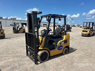 2018 Cat 2C5000 4750 lb Cushion Tire Forklift