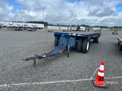 1997 Utility FF2 24 ft T/A Turntable Flatbed Trailer