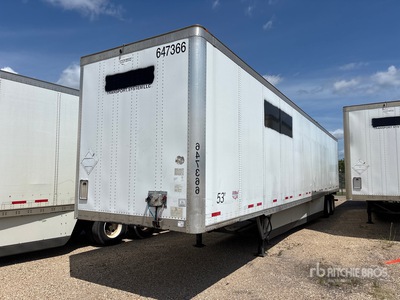 2017 Wabash DVCVHPC 53 ft x 102 in T/A Van Trailer