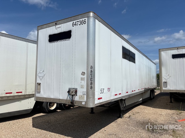 2017 Wabash DVCVHPC 53 ft x 102 in T/A Van Trailer