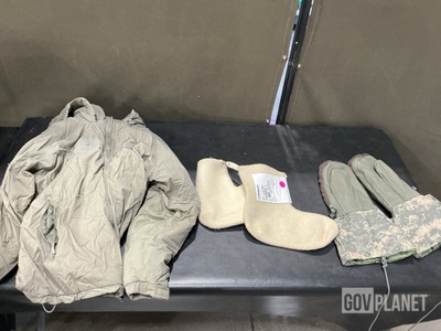(30) Cold Weather Parkas, (50) Pairs of Cold Weather Socks & Assorted Items