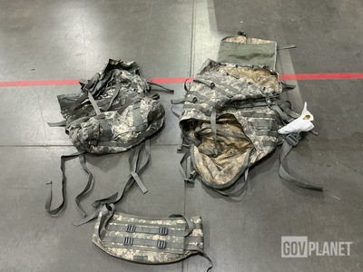 (18) Molded Waist Belts, (6) Large Field Pack Rucksacks & Assorted Items