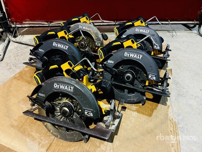 Jobsite Box with Quantity of Cordless Powered Hand Tools
