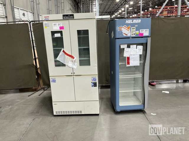 1) Sanyo Medicool Pharmaceutical Refrigerator & (1) Helmer HLR111 Refrigerator