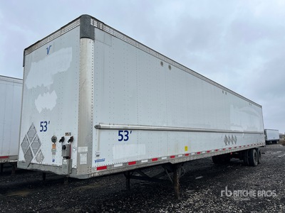 2016 Vanguard 53 ft x 102 in T/A Van Trailer