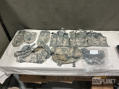 (72) Entrenching Tool Carriers, (146) Waist Packs & (1) Bandoleer Ammo Pouches
