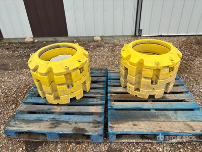 Quantity of (8) John Deere Tractor Wheel Weight