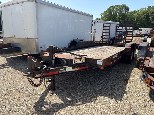 2017 Lucon 7T182BW 18 ft T/A Equipment Trailer