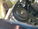 Engine with A/C Compressor