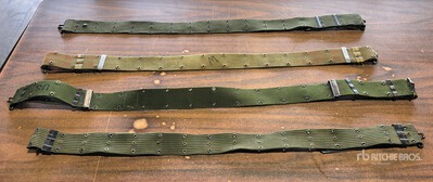 (50) Vintage U.S. G.I. OD Pistol Belts w/ Metal Buckles