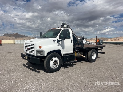 2003 PM 6 6720 lb Knuckle Boom on 2004 GMC C7500 4x2 Autocarro con braccio sollevamento