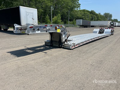 2025 Deloupe R250155XEA 40 ton T/A Removable Gooseneck Galvenized Lowboy Trailer