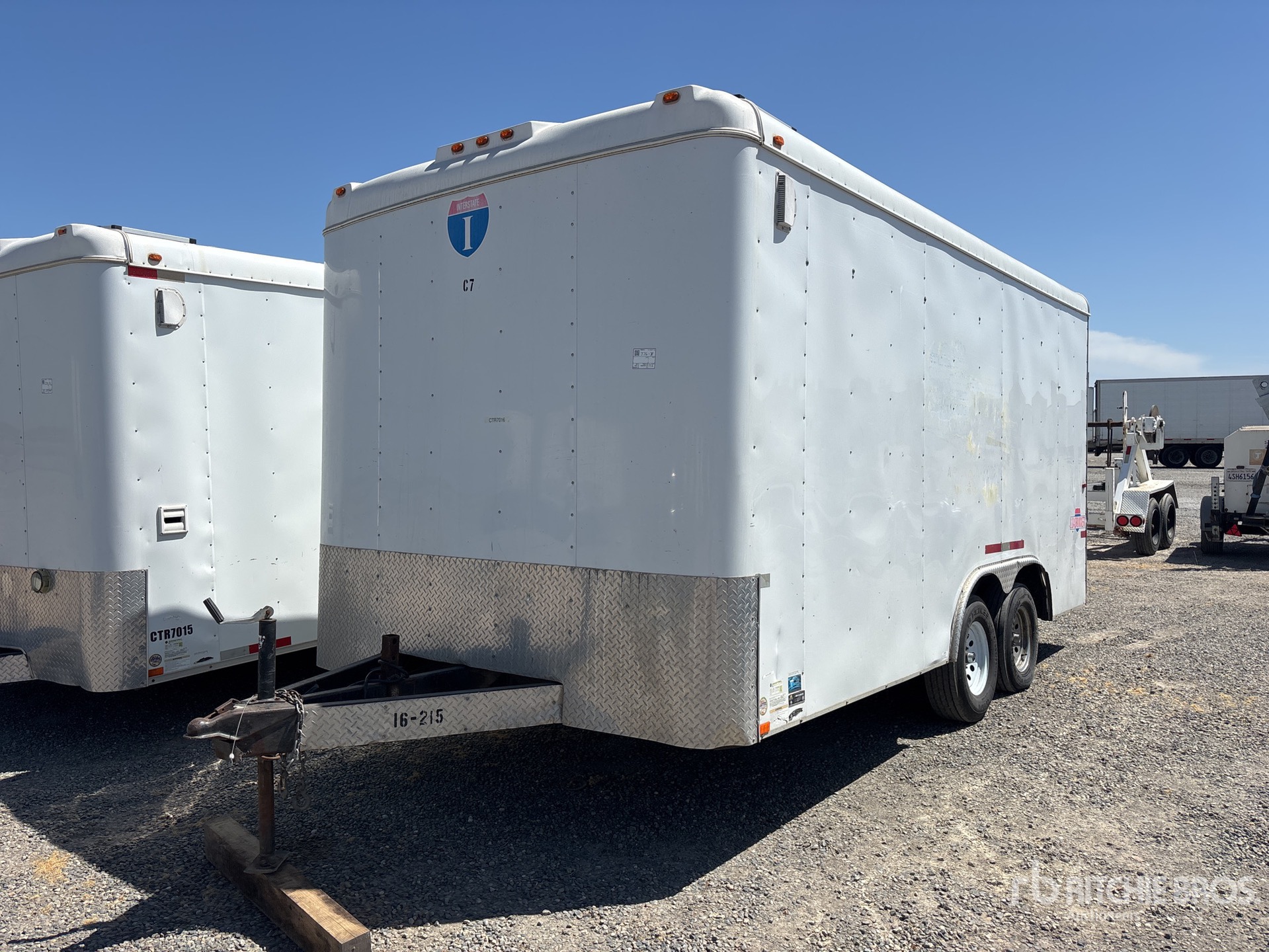 2017 Interstate ILRD10216TA2 16 ft T/A Enclosed Trailer
