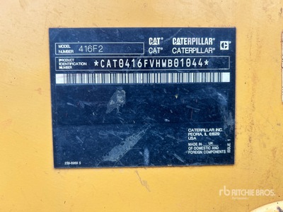 2017 Cat 416F2 4x4 Baggerlader
