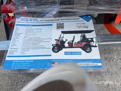 2026 SDLOOL SL-GC42S Off-Road Golf Cart Voiturette de golf (Unused)