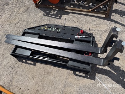 2026 GIYI GY-SF60 60 in Side shift Horquillas para minicargadora (Unused)