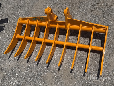 2026 GIYI 38 in Excavator Rake - Fits Cat 303 (Unused)