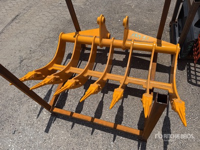 2026 GIYI 48 in Excavator Rake - Fits Cat 307 (Unused)