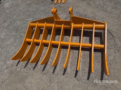 2026 GIYI 45 in Cat 307 Excavator Rake - Fits Cat 307 (Unused)
