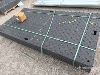Quantity of (12) 2026 SKLP SK-LJB12 Polyethylene Sheet Ground Protection Mats (Unused)