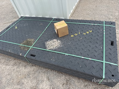 Quantity of (12) 2026 SKLP SK-LJB12 Polyethylene Sheet Ground Protection Mats (Unused)