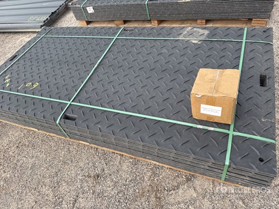 Quantity of (12) 2026 SKLP SK-LJB12 Polyethylene Sheet Ground Protection Mats (Unused)