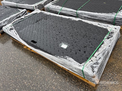 Quantity of (12) 2026 SKLP SK-LJB12 Polyethylene Sheet Ground Protection Mats (Unused)