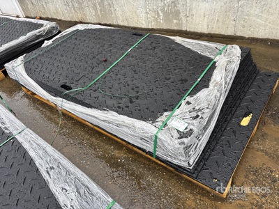 Quantity of (12) 2026 SKLP SK-LJB12 Polyethylene Sheet Ground Protection Mats (Unused)