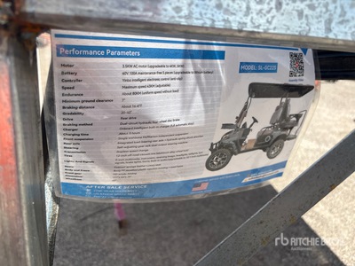 2026 SDLOOL SL-GC22S Off-Road Golf Cart Voiturette de golf (Unused)