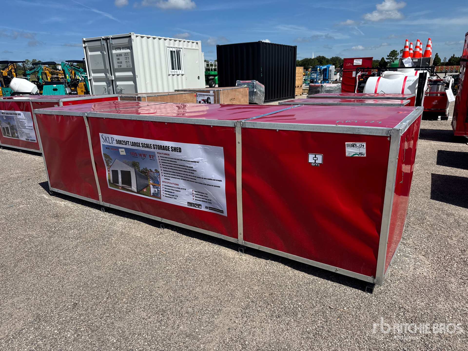 2026 SKLP SK-S5025 25 ft x 50 ft 50x25FT Large scale storage shed Storage Building (Unused)