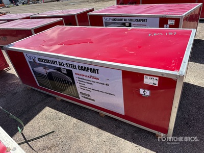 2026 SKLP SK-SC40 20 ft x 40 ft 40 x 20 x 14FT all steel carport Cochera (Unused)