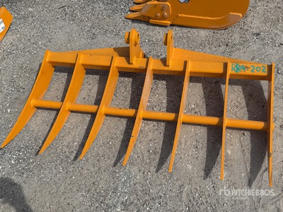 2026 GIYI 46 in Excavator Rake - Fits Cat 303 (Unused)