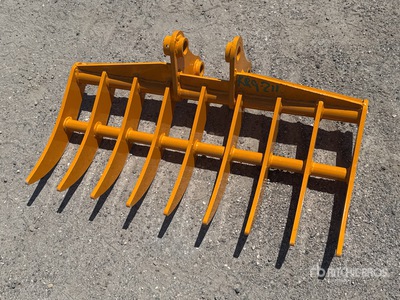 2026 GIYI 38 in Excavator Rake - Fits Cat 303 (Unused)