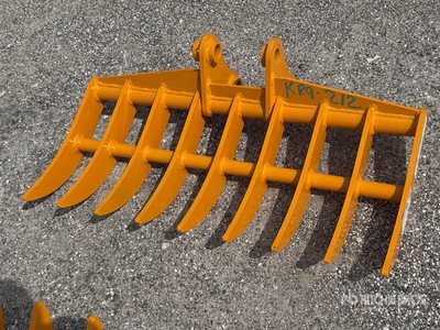 2026 GIYI 38 in Excavator Rake - Fits Cat 303 (Unused)