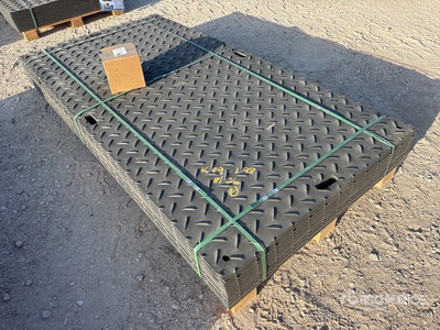 Quantity of (12) 2026 SKLP SK-LJB12 47 in x 95 in Polyethylene Sheet Ground Protection Mats Divers  (Unused)