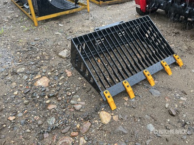 2026 GIYI GY-RB44 44 in Skeleton Rock Mini Skid Steer Bucket (Unused)