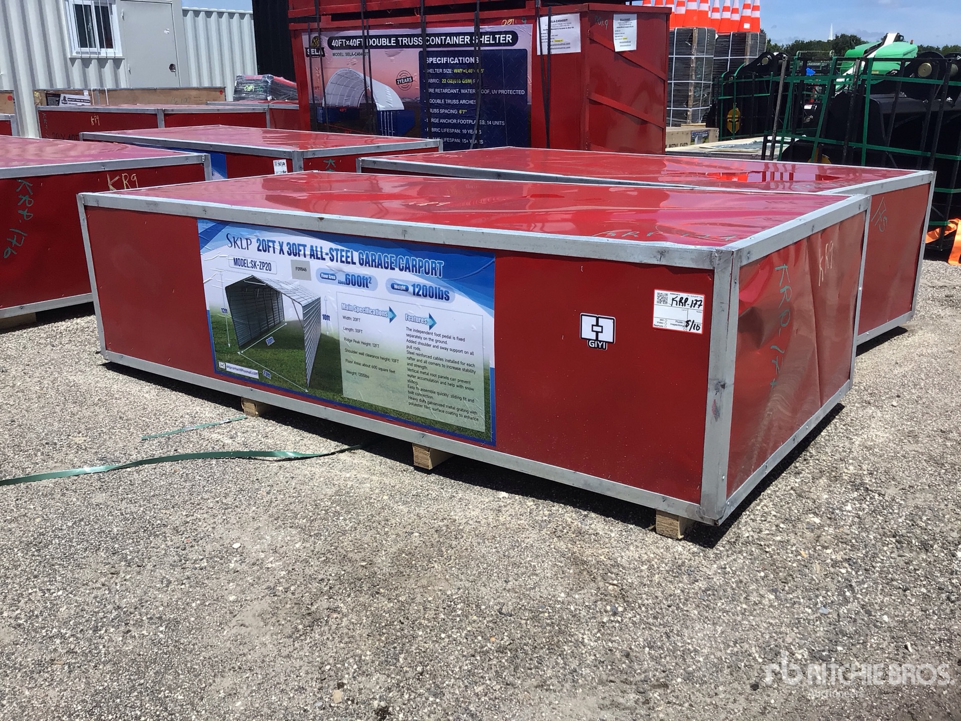 2026 SKLP SK-ZP20 20 ft x 30 ft Carport (Unused)