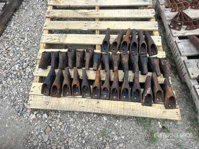 Quantity of Assorted Cultivator Point Holders / Shank Sockets