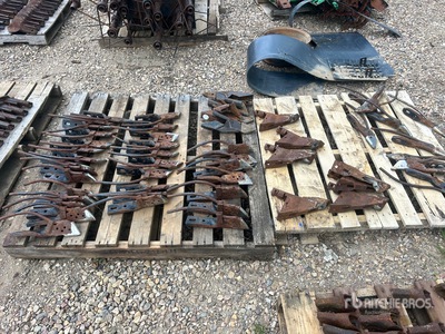 Quantity of Assorted Cultivator & Air Seeder Wear Parts, Includes Sweeps, Seed Boots & Openers