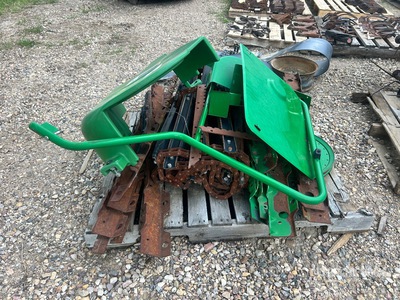 John Deere Parts Including Shields, Chain Assemblies & Mounting Components