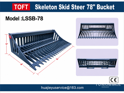 2026 TOFT LSSB-78 1950 mm Skeleton Skid Steer Bucket (Unused)