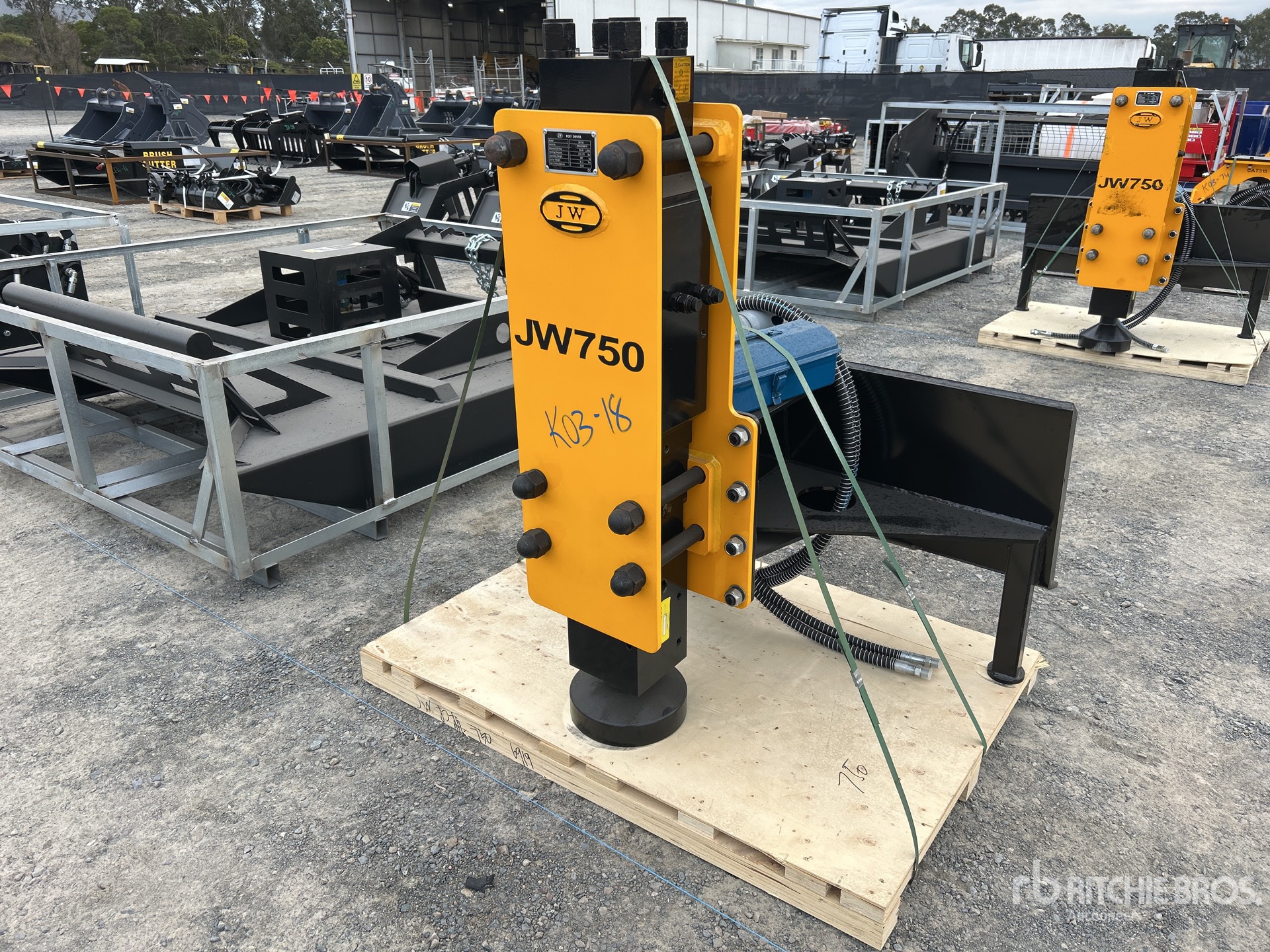 2026 JW JW750 Skid Steer Post Driver (Unused)