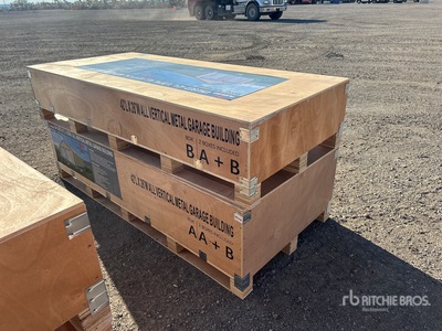 2026 AGR-MS2642 42 ft x 26 ft All Vertical Metal Garage Building مخزن او كوخ (Unused)