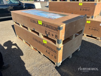 2026 AGR-MS2642 42 ft x 26 ft All Vertical Metal Garage Building مخزن او كوخ (Unused)